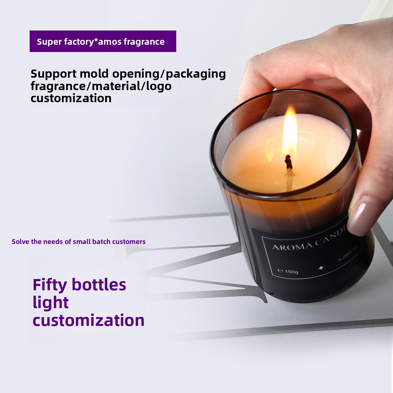 Candle Souvenir - Ароматические свечи из соевого воска, бездымные,