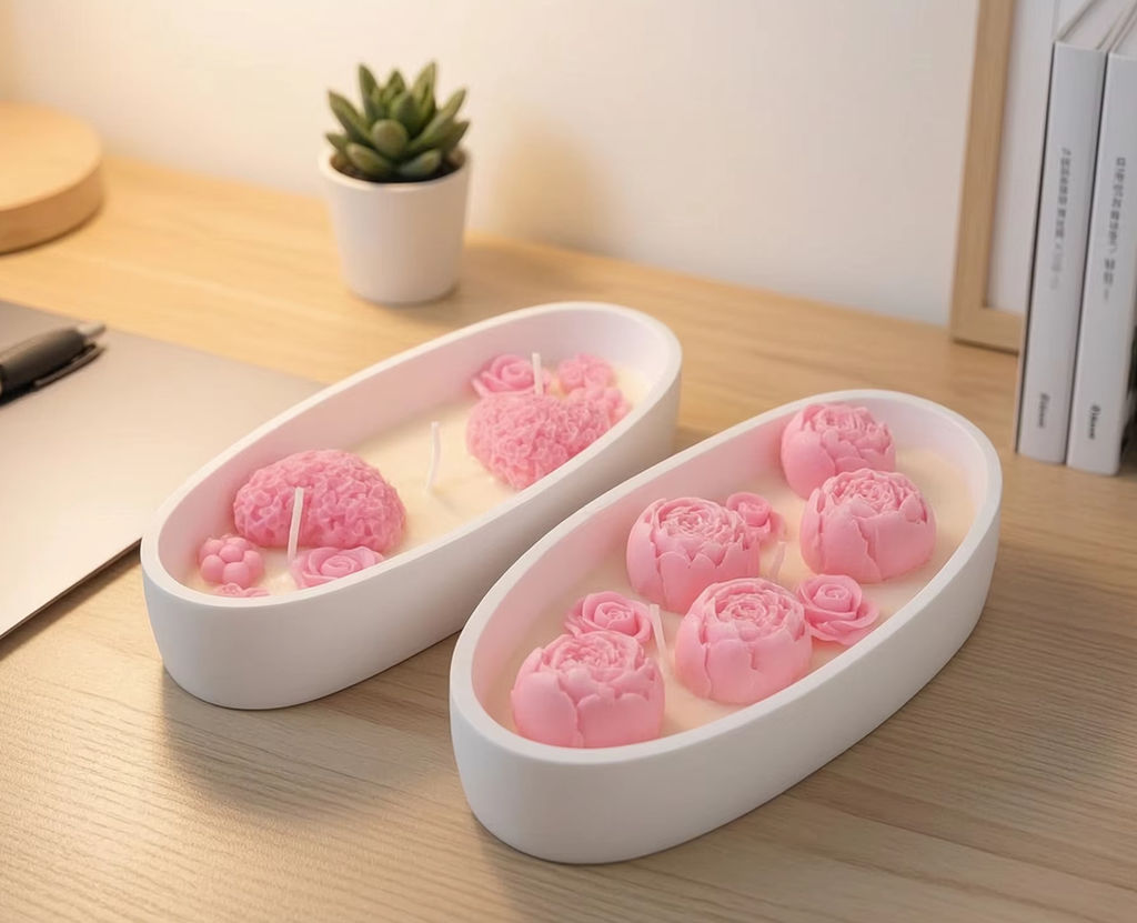 Candle Souvenir - Ароматическая свеча с ароматом розы в