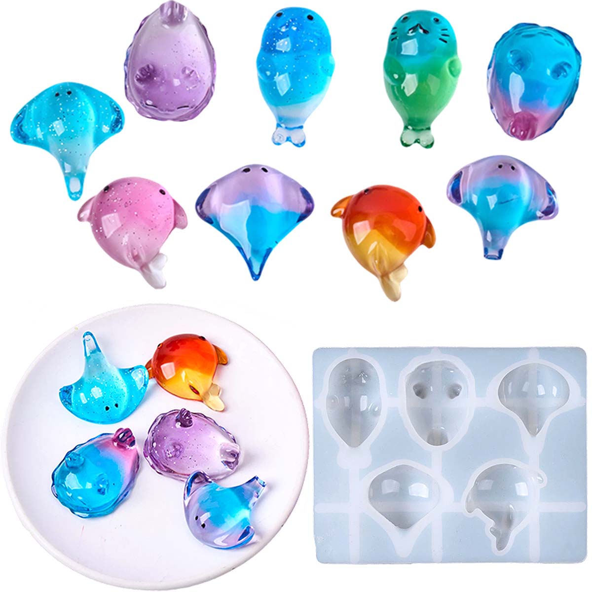 Candle Souvenir - 3D-форма из силикона «Манта» в стиле