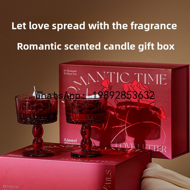 Candle Souvenir - Ароматическая свеча LZ с ароматом розы,