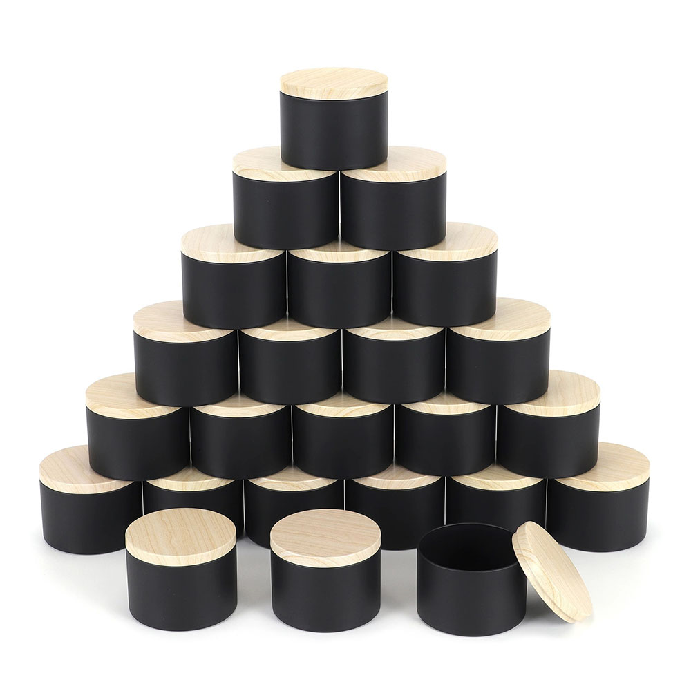 24 шт., 4 унции, черные банки  – обзор и цена Candle Making Supplies Jars