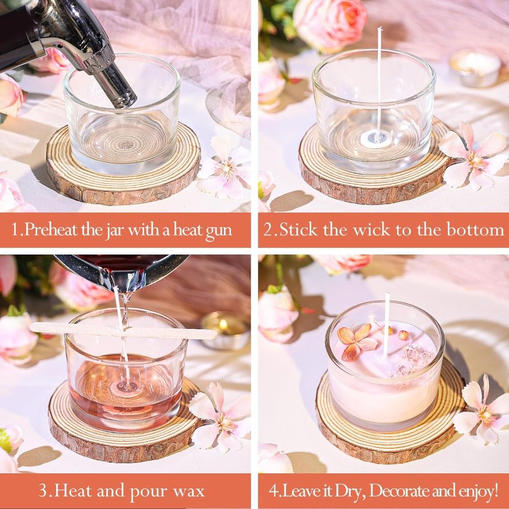 Прозрачные стеклянные банки дл – обзор и цена Candle Making Supplies Jars